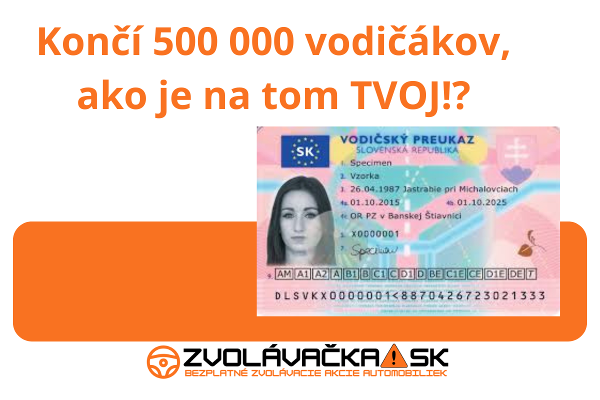 Overte si vodičák! Vyše 510-tisíc motoristom končí ich platnosť