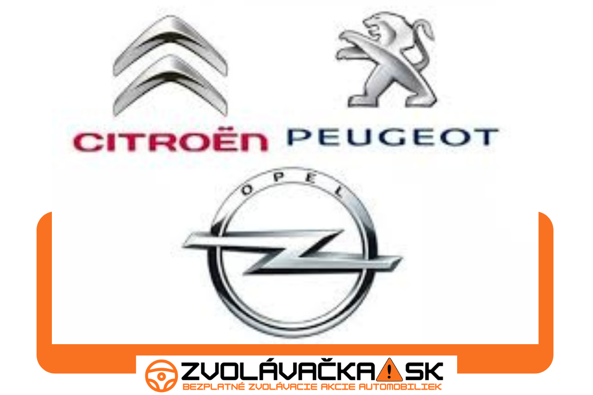 Zvolávacia akcia: Citroen, Peugeot a Opel musia na výmenu operadla sedadla vodiča