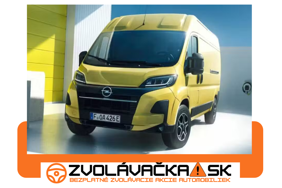 Zvolávačka: Opel Movano (2024 – 2025)